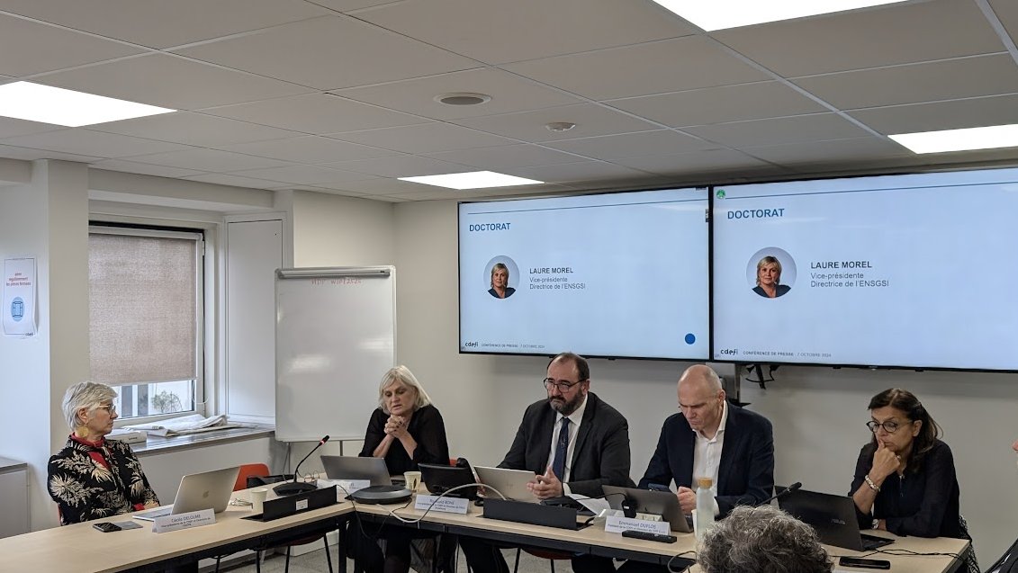 🎓 <a href="/LaureMorel2/">Laure Morel Officiel</a> sur le #doctorat :
« 89 % des docteurs diplômés en 2020 sont insérés professionnellement, et 72 % travaillent dans la #recherche. 6 docteurs étrangers sur 10 restent en France. (...) La CDEFI participe activement aux discussions pour la revalorisation du doctorat