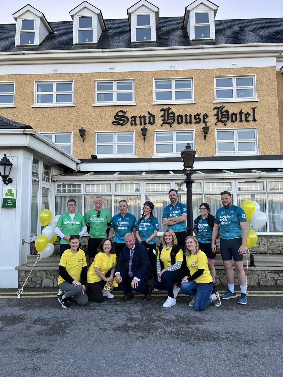 Day 7🚴‍♀️

Teams from <a href="/KiltimaghPark/">Kiltimagh Park Hotel</a> <a href="/BuswellsHotel/">Buswells Hotel</a> &amp; <a href="/ePowerIreland/">ePower</a> cycled to <a href="/markree/">Markree Castle</a> where a new team joined them &amp; finished the day in the scenic <a href="/SandhouseHotel/">Sandhouse Hotel</a> on Rossnowlagh Beach 

#OIHCharityChallenge