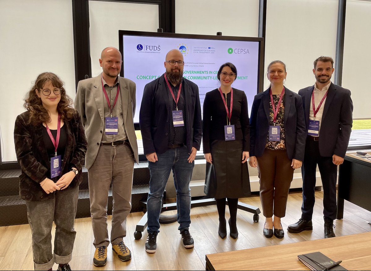 leld2040's tweet photo. 28th annual CEPSA conference took place in Kaunas, Lithuania, at which the holder of the JMC #LELD2040 Assoc. prof. dr. Simona Kukovič organised and chaired a panel with six contributions under the title "Local governments in CEE: Concept of European community-led development". https://t.co/Ca4DCaoaFG