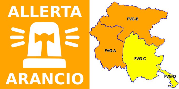 #AllertameteoFVG ALL. REG 31/24: DALLE 12 del 08 ALLE 12 DEL 09 ALLERTA ARANCIONE, IDROGEO SU A-B, GIALLA IDROGEO SU C, GIALLA IDRAULICA A-B-C E GIALLA IDRAULICA COSTIERA SU C-D
 Maggiori informazioni su: bit.ly/3lcJsoh
 Documento di allerta: cfd.protezionecivile.fvg.it/docs/alerts/20…