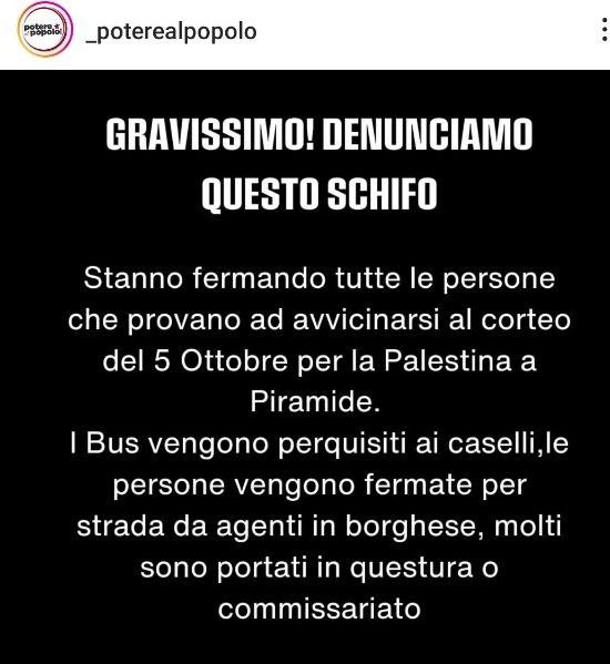 Collectif de soutien à Mimmo Lucano (@collectif_mimmo) on Twitter photo Alerte maximale en #Italie :des lois "Sécurité" en passe d'être appliquées criminalisent tout.e manifestant.e,activiste,opposant.e critique au gouv fasciste de <a href="/GiorgiaMeloni/">Giorgia Meloni</a>
Prison ferme de +sieurs années pr qui bloque une route,un pont,une entreprise,"terrorisme de la parole" Alerte maximale en #Italie :des lois "Sécurité" en passe d'être appliquées criminalisent tout.e manifestant.e,activiste,opposant.e critique au gouv fasciste de <a href="/GiorgiaMeloni/">Giorgia Meloni</a>
Prison ferme de +sieurs années pr qui bloque une route,un pont,une entreprise,"terrorisme de la parole"