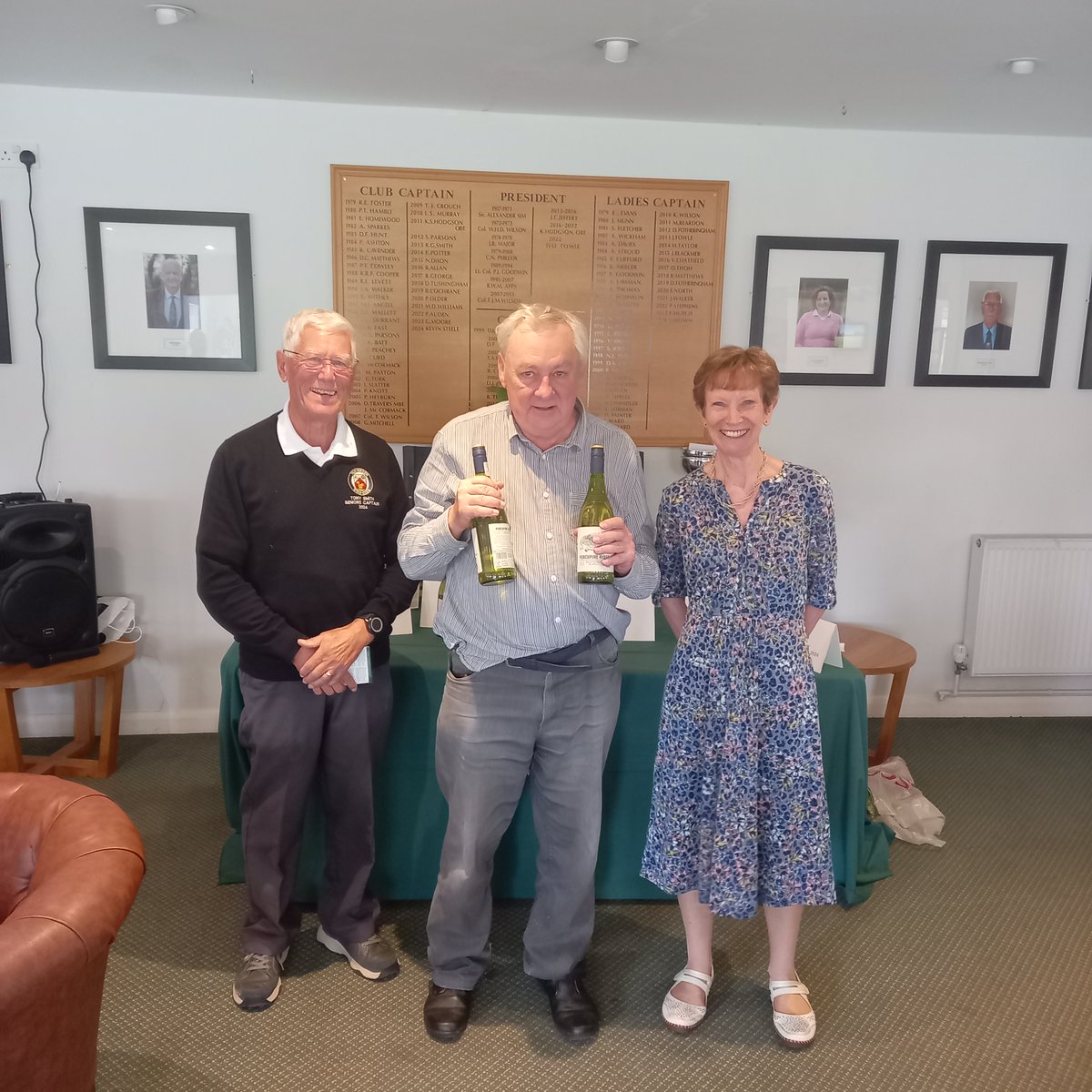 TenterdenGolf's tweet photo. Chris Avery Trophy Results:
1st Alan Harman &amp; John Scudder-45 pts
2nd Tony Smith &amp; Steve Bulless-44 pts
3rd Mike Rowe &amp; Brett Lanham-43 pts
Nearest the pin-John Carter
Longest drive-Richard Mills

Thank you to Chris' wife Judy for sponsoring the event
#tenterdengolf #golf #golfer https://t.co/Nw5qedxfmy