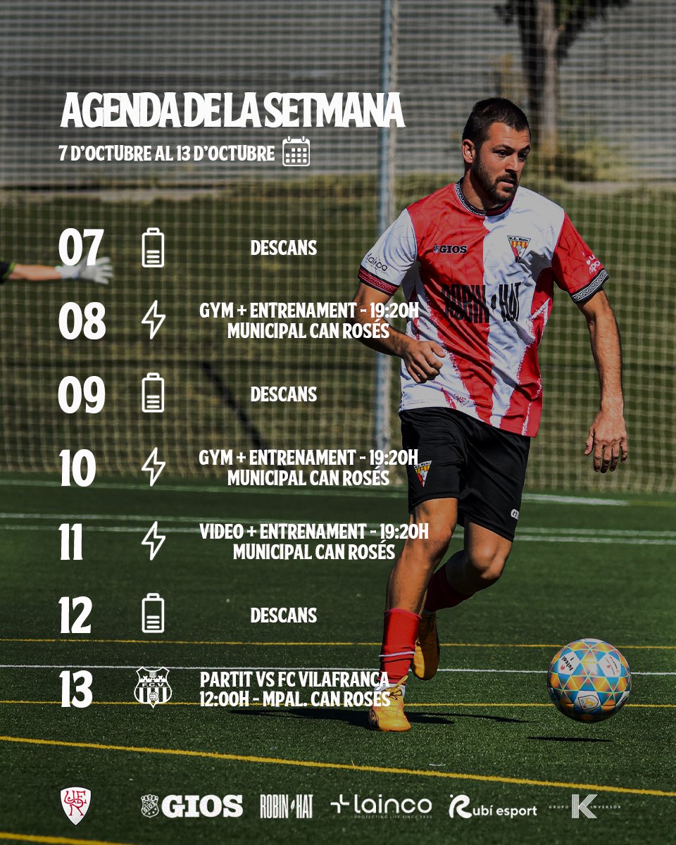📆 𝗣𝗟𝗔𝗡𝗡𝗜𝗡𝗚 | Setmana 4️⃣ de la #LligaElit 🏋️‍♂️