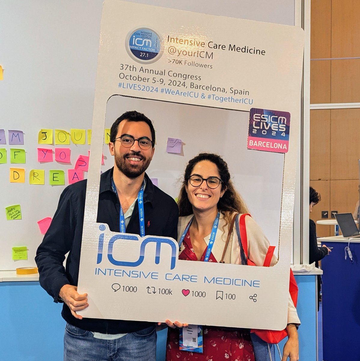 TeGuimaraes2208's tweet photo. #LIVES2024 @ESICM 
A AIMINT veio representar Portugal ao ESICM 2024 em Barcelona. https://t.co/7nx38WbNhK