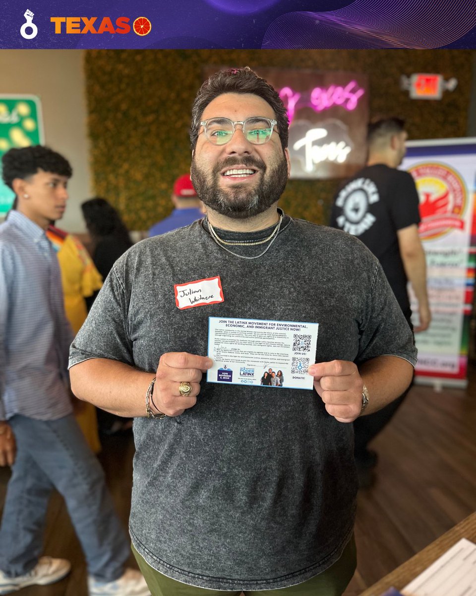 PoderLatinx's tweet photo. 🎉 Shout out to the #PoderLatinx Texas team for hosting an incredible debate watch party! Together with our community & partners, we’re educating ourselves about the candidates ahead of the 2024 elections! 🗳️ Don’t forget to register to vote at https://t.co/oBo87Ien2t https://t.co/hcANgAjwHE