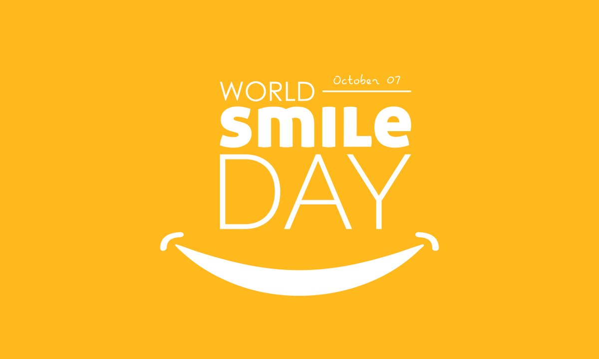 CareAboutClean's tweet photo. Happy World Smile Day!

World Smile Day is the first Friday in October. 

Don't forget to stretch your smile from ear to ear as a smile can really brighten up your day as well as others.:)

Keep the smiles coming!🙂

#happyworldsmileday #worldsmileday #allcaremaintenanceservic... https://t.co/R3Ev2Ys0Fd