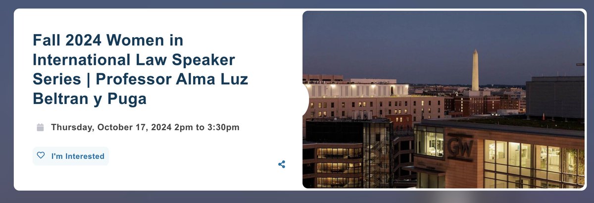 GemaKloppe's tweet photo. 👋 DC peeps

Mark your calendars Oct 17  join my brilliant friend &amp; colleague @almandina19 at @GWtweets

As part of the Women in Intl Law Speaker Series she will  discuss feminist &amp; queer movements and their impact on intl human rights law 
https://t.co/fEtQZt3Fby

cc @MRCuellar https://t.co/IwiW5wt7zD