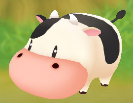 moo deng: round, small ears, lack of neck, likes to sleep

bubble cow: round, small ears, lack of neck, likes to sleep