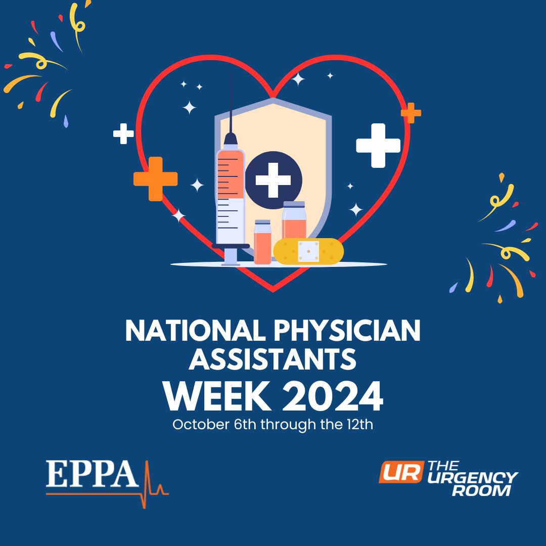 🎉 We’re proud to celebrate our amazing Physician Assistants during National PA Week! Thank you for your dedication and the incredible care you provide every day. 🙌 #PAWeek #ThankYouPAs #EPPAHealth #UrgencyRoom #HealthcareHeroes