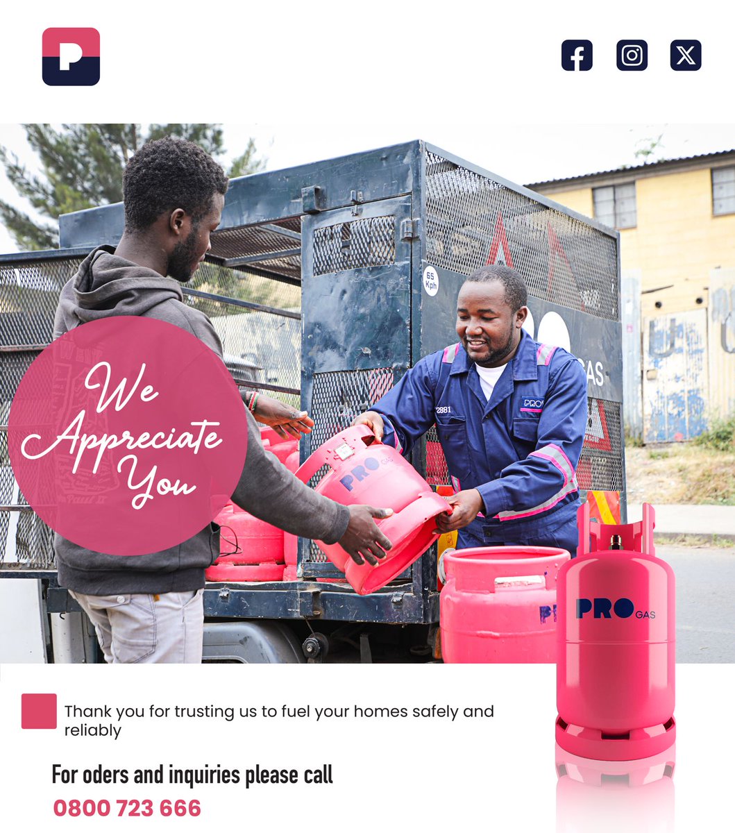 ProGasKe's tweet photo. It’s Customer Service Week, and we’re excited to celebrate YOU! 🙌 This week, we’re honoring the heart of our business—our incredible customers.
#Progas #jishikieprogas https://t.co/UIv3YrH2J2