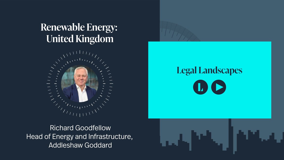 Legal 500 had the pleasure of connecting with Richard Goodfellow, partner at Addleshaw Goddard and an expert in energy law, who is helping clients in the ever-changing energy sector.  

Watch now at legal500.com/guides/legal-l…