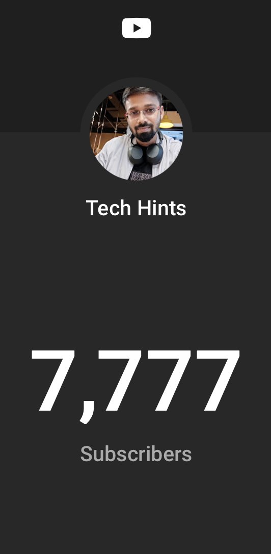 mytechhints's tweet image. Thala for a reason ❤️🥹🤗

@YouTubeIndia @YouTubeCreators 
#techhints #Thala  #YouTube