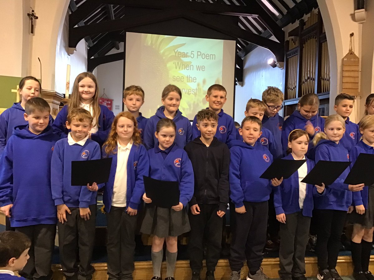 Thank you Skylarks for your gorgeous poetry reading during harvest this morning #LGCEWorship