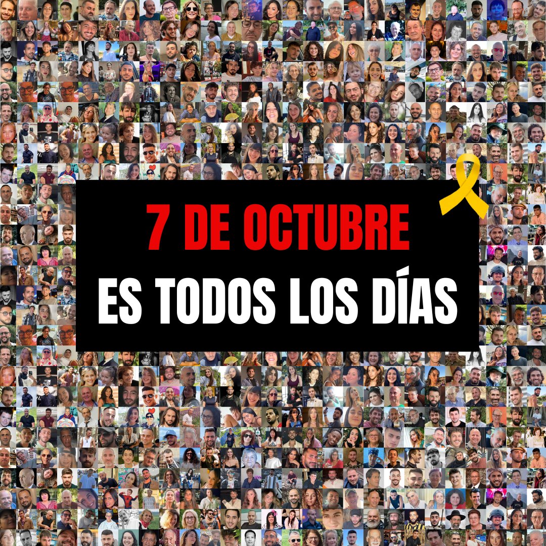 7 de octubre es todos los días.
Recordamos a las víctimas y exigimos la liberación de los secuestrados.

HOY. Acto conmemorativo en homenaje a las víctimas del brutal ataque perpetrado por los terroristas de Hamás.
🗓️ Lunes 7 de octubre
🕡 18:30hs
➡️ Ingreso por Pringles y Av.