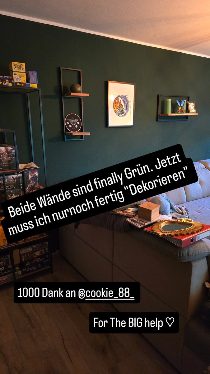 PfirsichHexe's tweet photo. Gestern erstmal Wohnzimmer neu gestrichen. Ich lieb es einfach so sehr ;; 

Btw auf Insta bin ich etwas aktiver... wer also follown mag : 
https://t.co/OZAOyG016e https://t.co/YWlIod2Na5