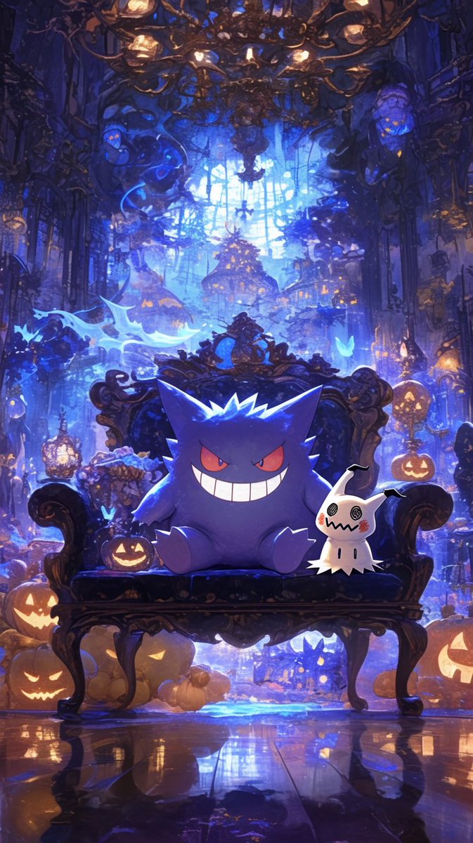 Bakula_0422's tweet photo. ″ #Halloween 🎃 ″

◤◢◤◢◤◢◤◢◤◢◤◢

プロフを一読お願いします。
Please read the profile.

◤◢◤◢◤◢◤◢◤◢◤◢
#ポケモン好きな人と繋がりたい 
#ポケモン
#ゲンガー
#ミミッキュ
#ai https://t.co/5NVeLYcqyL