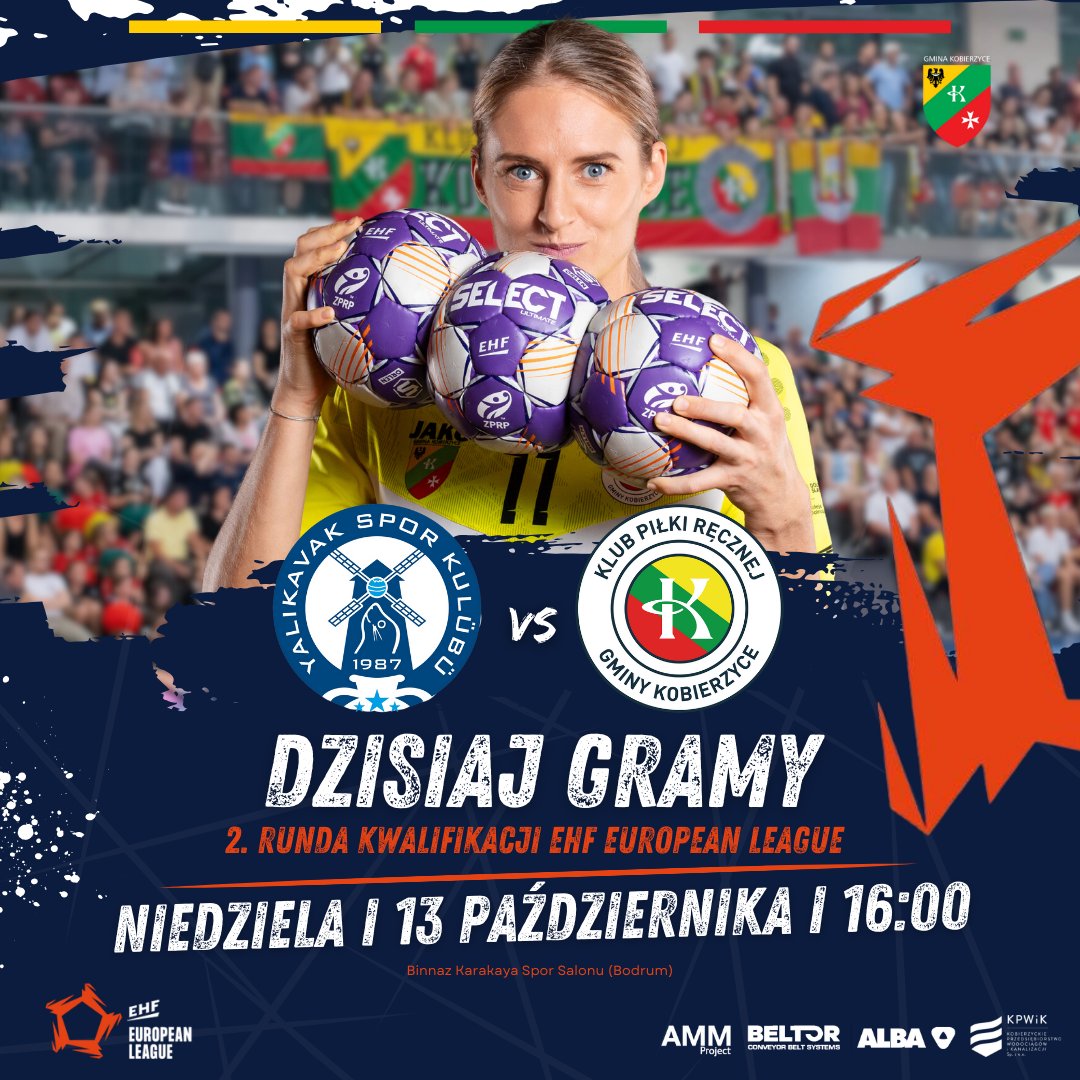 Match day! ⚔

🏆 2. runda kwalifikacji EHF European League - mecz rewanżowy
✅ Yalıkavakspor - KPR Gminy Kobierzyce
⏰ 16:00
📍 Dębowa 20

Transmisji nie będzie, ale wynik na żywo i obszerne statystyki znajdziecie tutaj: ticker.ehf.eu/v3/20251202090…

Trzymajcie kciuki! 💛💚❤️