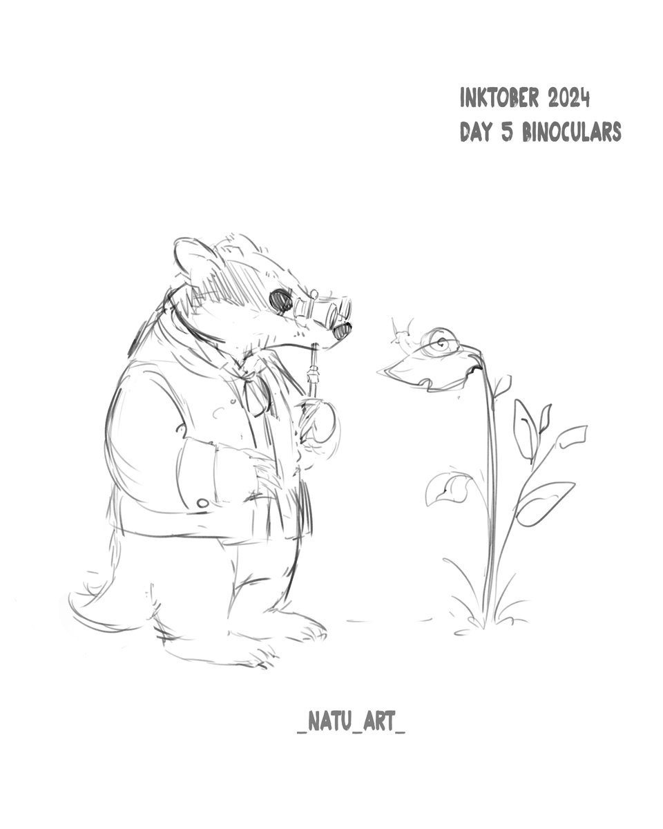 #inktoberday5 #inktober2024 #inktoberbinoculars #cuteart #digitalart #fantasyart #art #artistadigital #drawing #myart #doodle #fantasydrawing  #digitalpainting  #studioghibli #ghibli #inktober2024day7 #inktoberday6 #inktober2024day #inktobertrek #doodle #beatrixpotter #badger