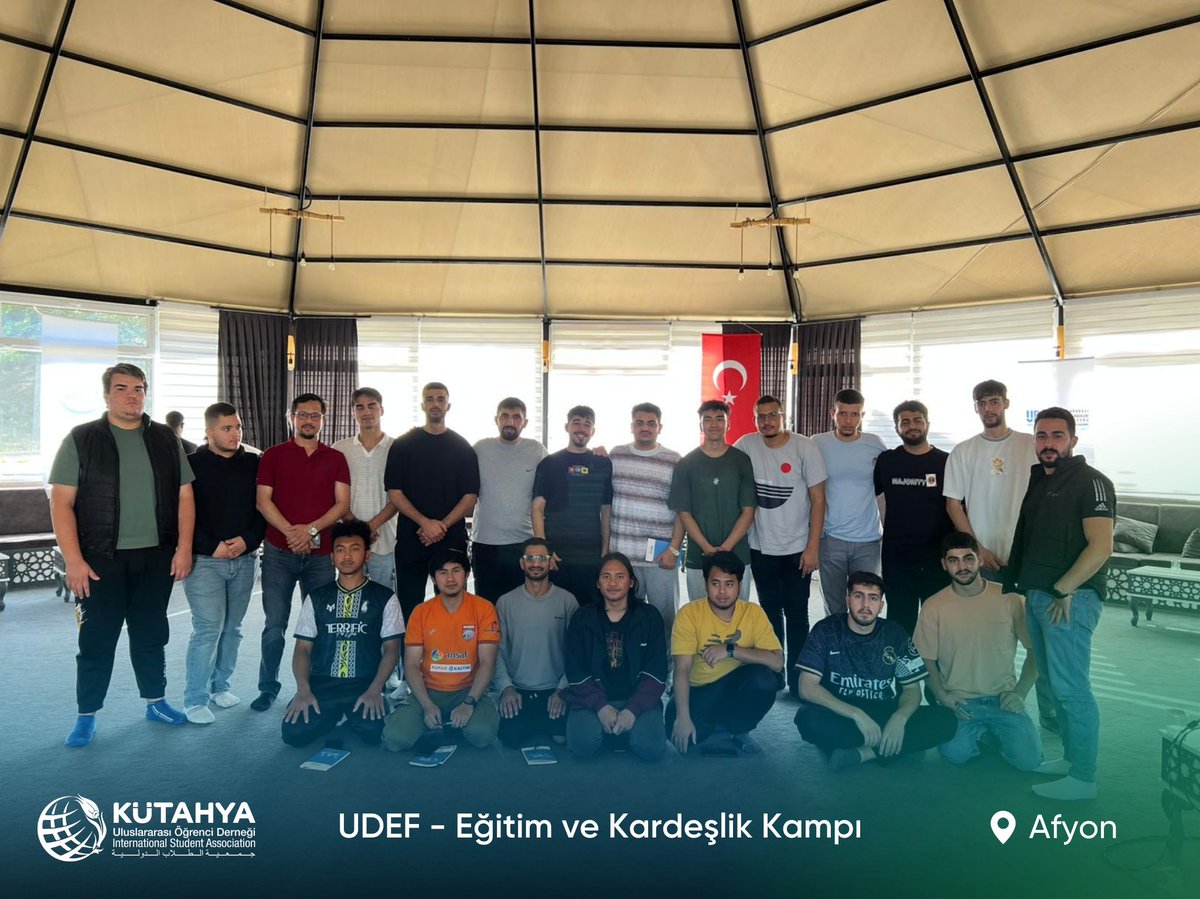 ktuodd's tweet photo. Birçok Üniversiteden onlarca öğrencinin katılımıyla Afyon'da gerçekleştirilen Eğitim ve Kardeşlik Kampı başlıklı genel kampımıza Uluslararası öğrencilerimiz katıldı.

Çeşitli kültürel ve sportif faaliyetlerde bulundular. https://t.co/xT4eZy92KT