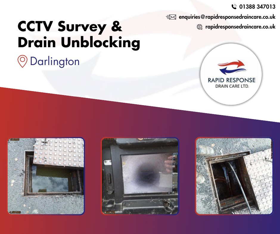 RapidResponseDC's tweet image. Recent work carried out by our drainage experts.

Our team carried out a CCTV Survey to locate the issue, and then cleared the blockage. ✅

Contact us on 01388 347013.

#Drainage #DrainCompany #DrainageProblem #BlockedDrain #DrainRepair #NorthEast #NorthEastDrainage #SewerMen