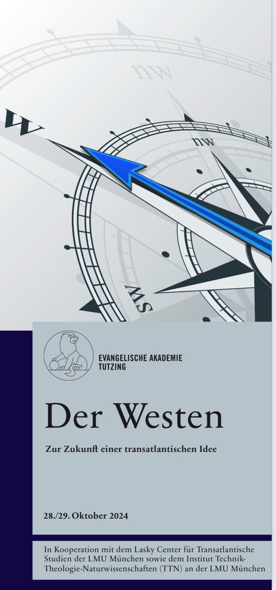 Pocohrs's tweet photo. Greatly looking forward to giving a keynote on “The Atlantic Reordering of the World in the Long 20th Century” - at this timely conference on “The West” at the famous Academy Tutzing, on 28th October. With Christian Meier. Do join us!

https://t.co/Je7LQt8KwG https://t.co/66RnauPl25