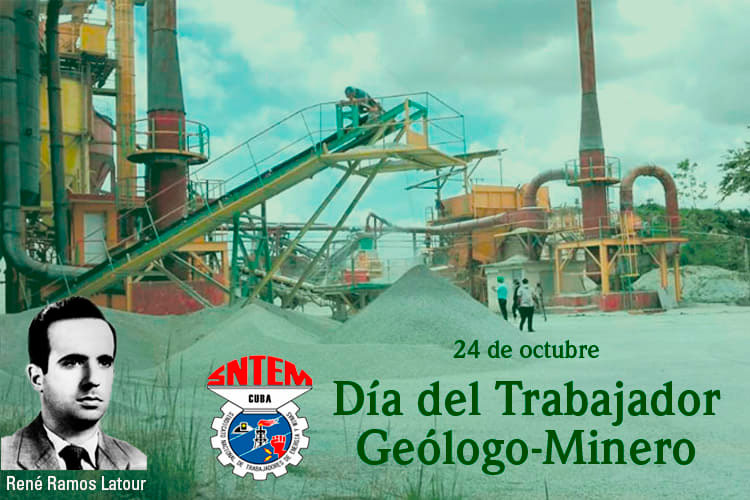 Este es un mes especial para trabajadora(e)s, dirigenta(e)s y cuadros del <a href="/EnergiaMinasCub/">Ministerio de Energía y Minas Cuba 🇨🇺</a> y del SNTEM que el 2️⃣4️⃣ celebrarán el día del #GeólogoMinero ⚒️ #Cuba 🇨🇺.
#GenteQueSuman