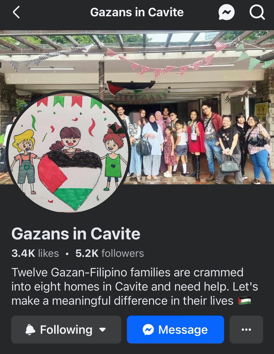 sa mga filipinos na gusto mag support para sa palestine, especially sa mga taga south, please check out this fb page. gumagawa sila ng events from time to time and transparent rin sila sa mga donations! ililink ko rin yung fb page nila sa replies