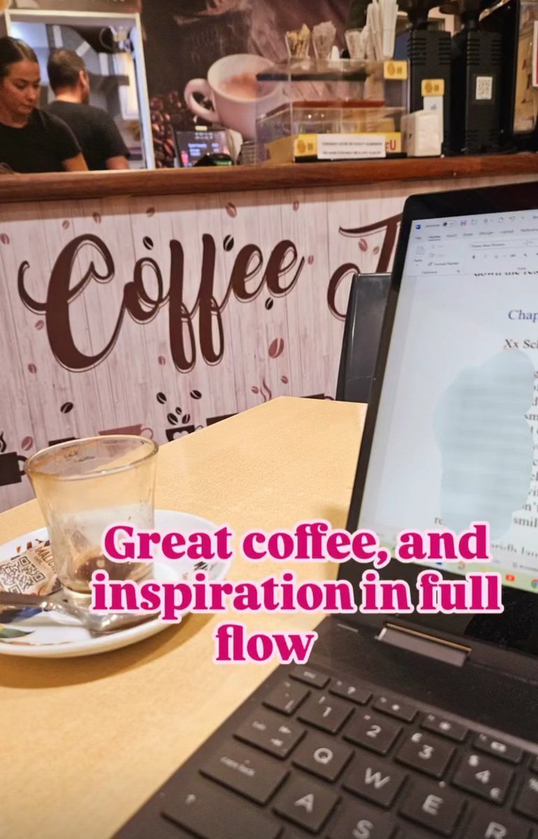 KFridriks's tweet photo. Up n out before the larks! Great coffee and company, and lots of inspiration 🤓🙌.

#amwriting #booktwt #BookTwitter #booktwo #marbella #WritingCommunity #writingretreat https://t.co/8sNHGi7R1p