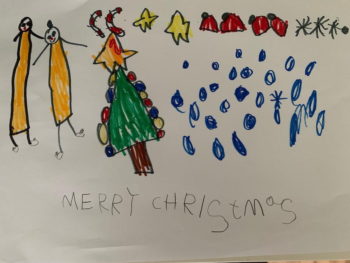 A BIG Thank You to everyone who sent in their fab xmas drawings of the Clowndoctors!
Dr Squash has chosen his Top 3!
Drum Roll 🥁
Well Done Laila, age 4, Sophia age 11, Cillian age 5 🥳
Our friends at Bilderlings will choose their favourite for the #SavingSmiles campaign😀🎄⭐️