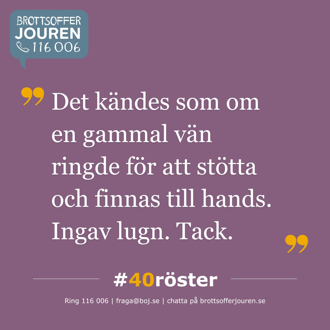 Vi vet att det kan vara svårt att prata om svåra saker på ett annat språk än ditt modersmål. Vi vill göra det svåra lite lättare. Därför erbjuder vi stöd på många olika språk. BOJ har stöttat brottsutsatta i 40 år. Hör några av deras erfarenheter i kampanjen #40röster.