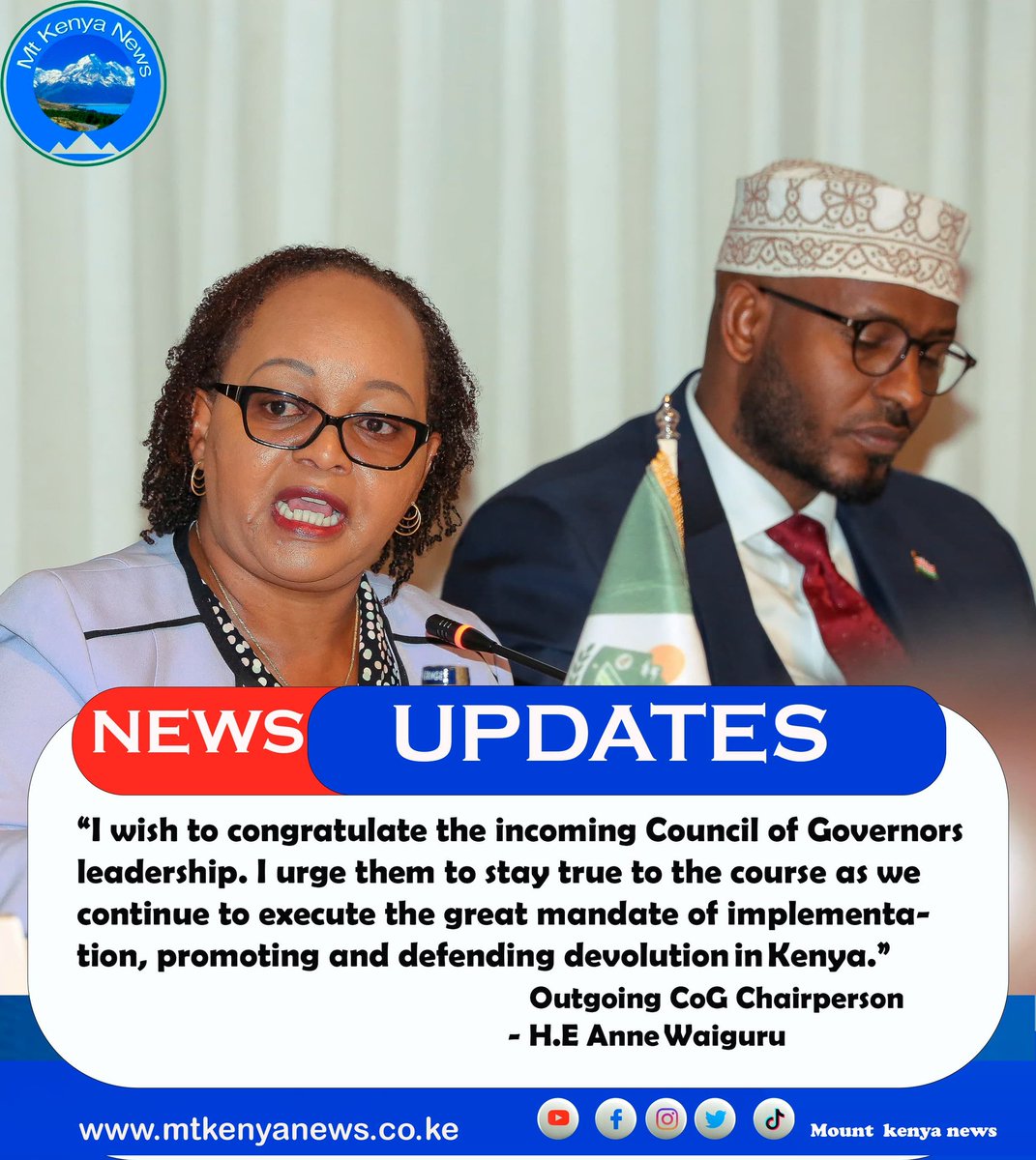 BiancaNaom1's tweet photo. Governor Anne Waiguru has been BOLD, RESOLUTE and FIRM during her two term tenure as Council of Governors Chairperson.
For the first time we had a ROBUST @KenyaGovernors Council that advanced the interests of Counties.
#StateofDevolution2024 IRON LADY. https://t.co/AqmoG5RmL9