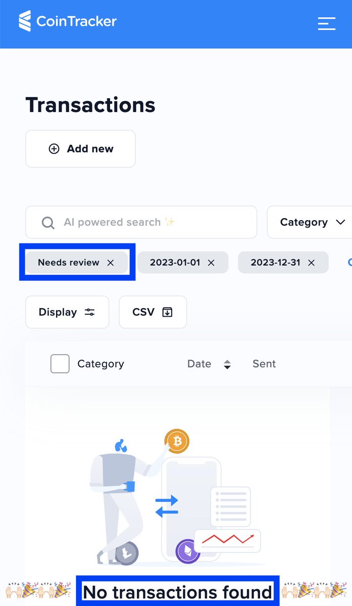 .@CoinTracker is one of the most powerful tools for tracking crypto.

I fixed 246 items that were di