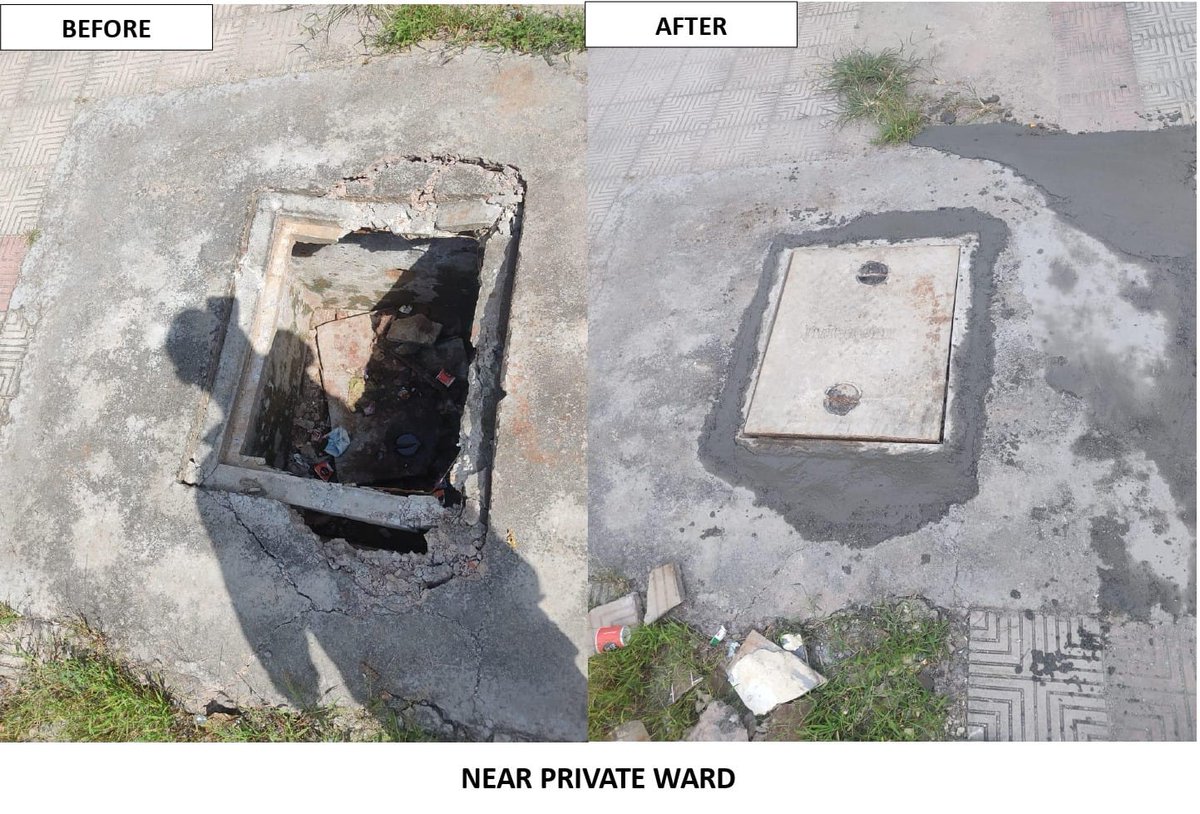 Cleaning and repair of sewer near Trainee hostel and Cleaning and repair of manhole near Private Ward, #NITRD, New Delhi Special Campaign 4.0 #SpecialCampaign4 #SwachhBharatMission
<a href="/MoHFW_INDIA/">Ministry of Health</a>

<a href="/DARPG_GoI/">DARPG 🇮🇳</a>