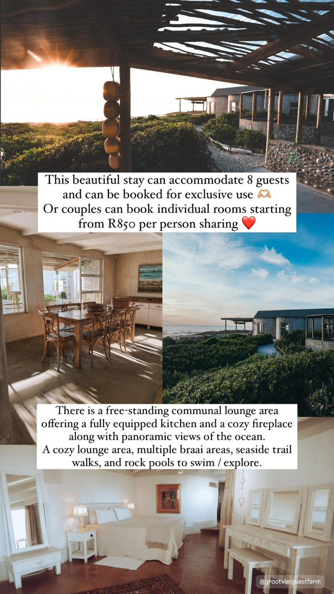 We also have additional glamping accommodation available. Head over to grootvleiguestfarm.co.za and have a look at all our West Coast accommodation options