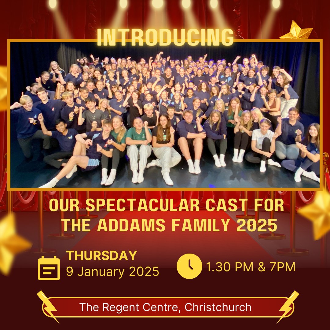 On Thursday 9 January Priestlands School will be taking over the Regent Centre in Christchurch for a fantastic performance of The Addams Family
Get your tickets here: theregent.co.uk/event/91920
#TheAddamsFamily #PriestlandsSchool #LiveTheatre #GetYourTickets