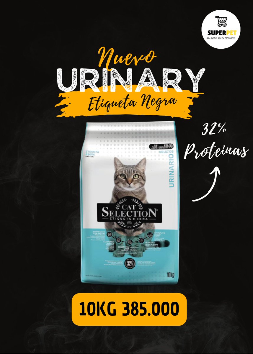 SuperPet19's tweet photo. Dog Selection Etiqueta Negra
Kitten
Adult Cat
Sterlized
Urinary https://t.co/Fv4hZVKLgR
