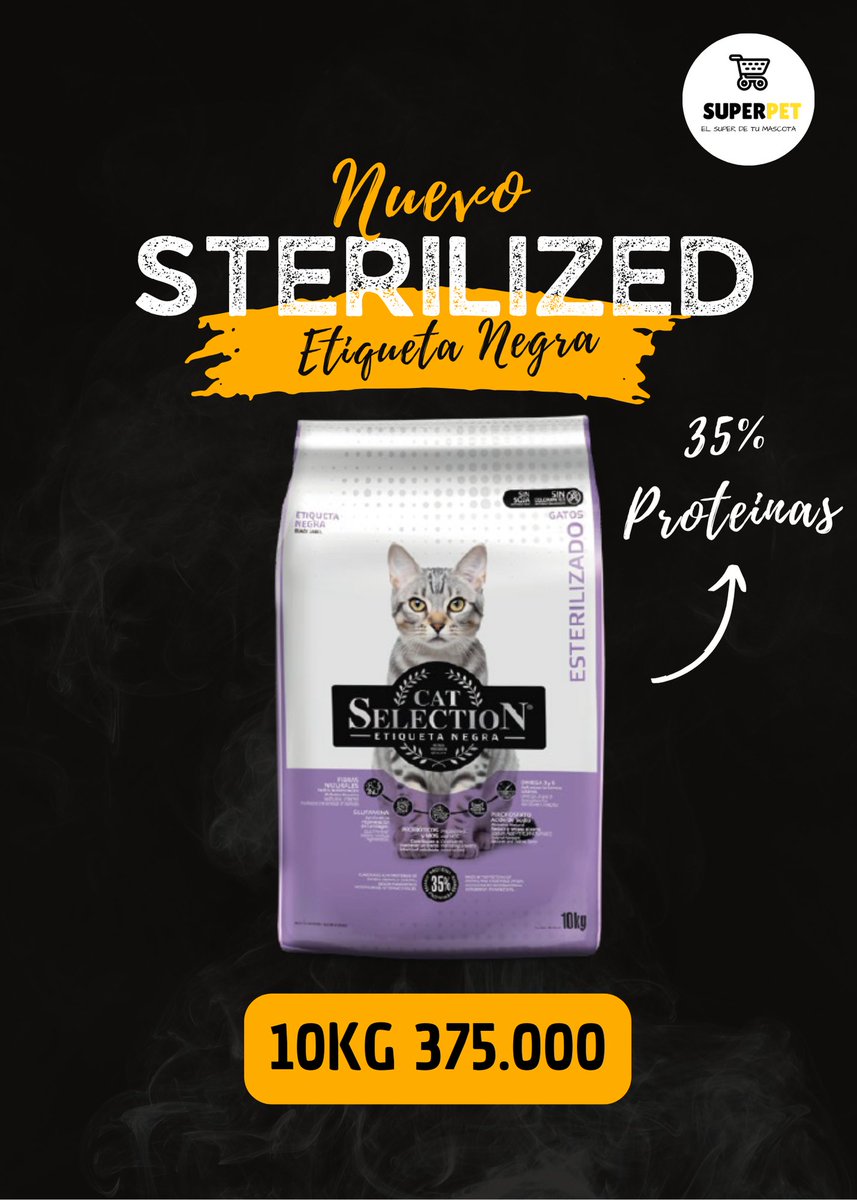 SuperPet19's tweet photo. Dog Selection Etiqueta Negra
Kitten
Adult Cat
Sterlized
Urinary https://t.co/Fv4hZVKLgR