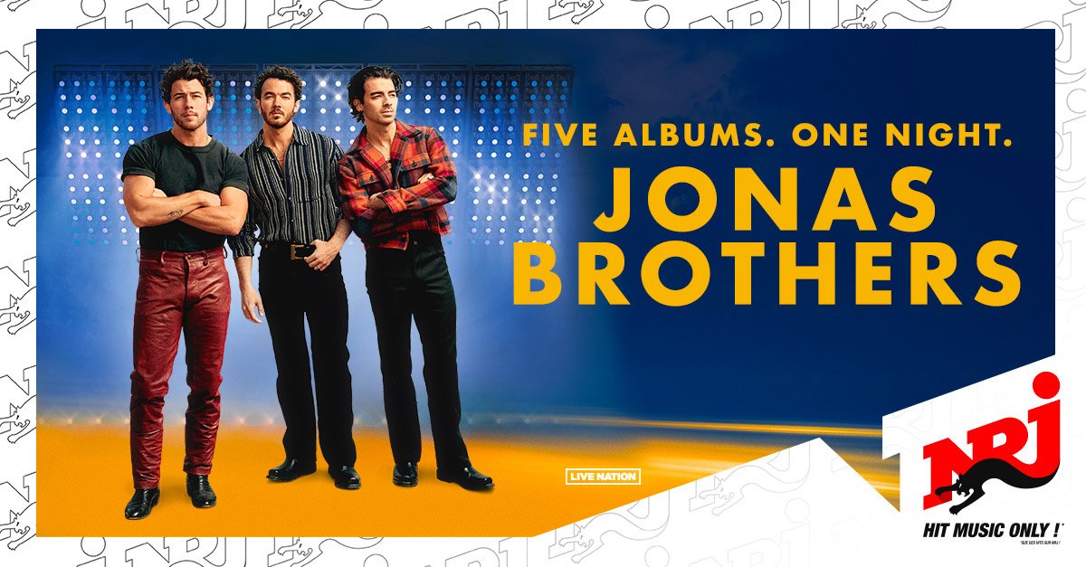 🔴 CONCOURS JONAS BROTHERS 🎤
On vous offre les dernières places pour aller voir les Jonas Brothers en concert à Paris ce week-end ! 😍

Pour participer :
👉 Follow @nrjhitmusiconly
👉 Like + RT ce post
👉 Commente avec ton titre préféré des <a href="/jonasbrothers/">Jonas Brothers</a> 

Bonne chanceeee 🤞