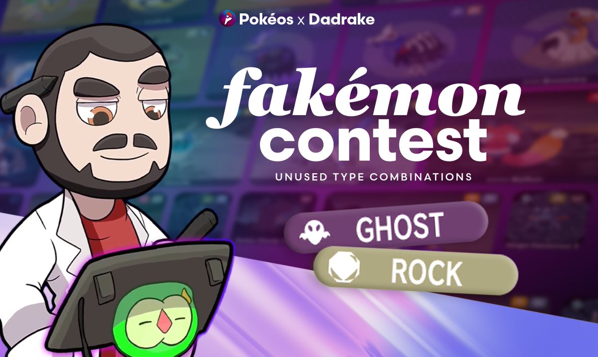 🚨We're excited to announce our first official Fakémon contest in DexGallery! 🎨
Are you an artist? Join now!

This series of contests, organized in collaboration with <a href="/Dadrake95/">Dadrake95</a>, is all about creating Fakémon with unused type combinations that no official Pokémon has yet! 

This