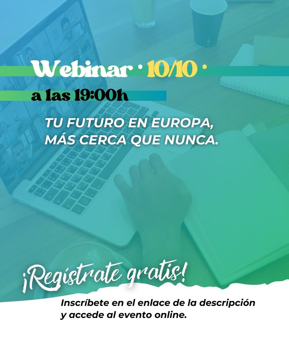 🗨️ Nueva participante de nuestro webinar del #jueves 10/10:

Inés Villalonga, estudiante de Gestión de Eventos y Ocio en #Breda, nos contará cómo es su experiencia en #Holanda. 🌍

No te pierdas su historia, regístrate ahora 👉 seck50jn.sibpages.com

#EstudiaEnEuropa #educoWay