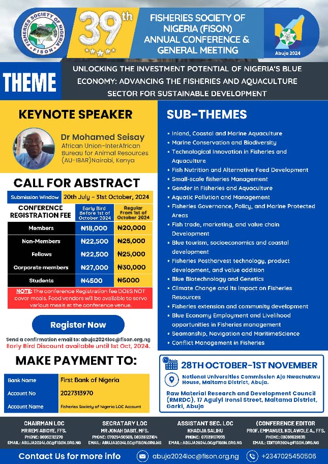 Fisheries Society of Nigeria tweet media