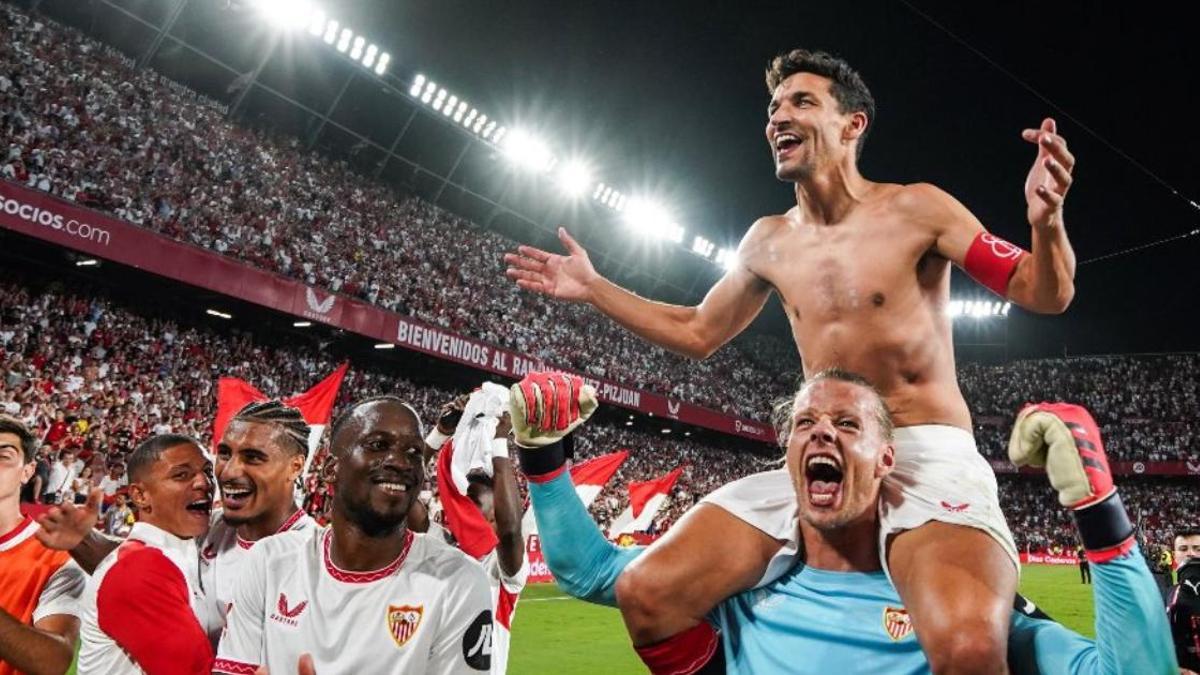 Desde que los Béticos cantaron "Jesús Navas no va a Budapest". Navas ha ganado:
-Una UEFA (En Budapest)
-Nations League
-Eurocopa
-Su último Derbi