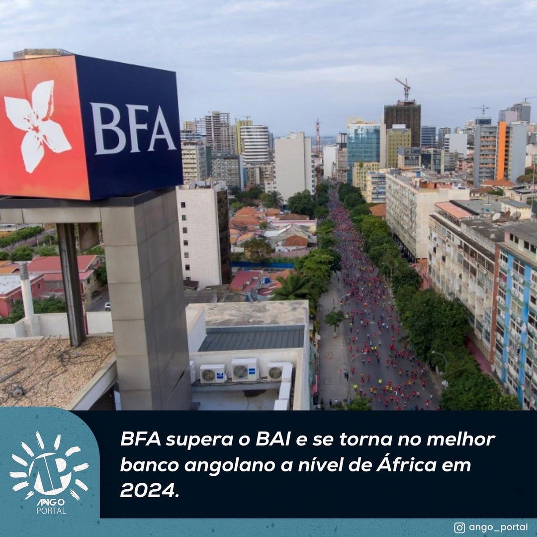 ango_portal's tweet photo. O Banco de Fomento Angola (BFA) é a instituição bancária angolana mais bem posicionada no ranking dos 100 principais bancos africanos em 2024, segundo a ‘African Business Magazine’, que faz referência aos dados do Banker’s Almanac. https://t.co/Zp6thkKwHn
