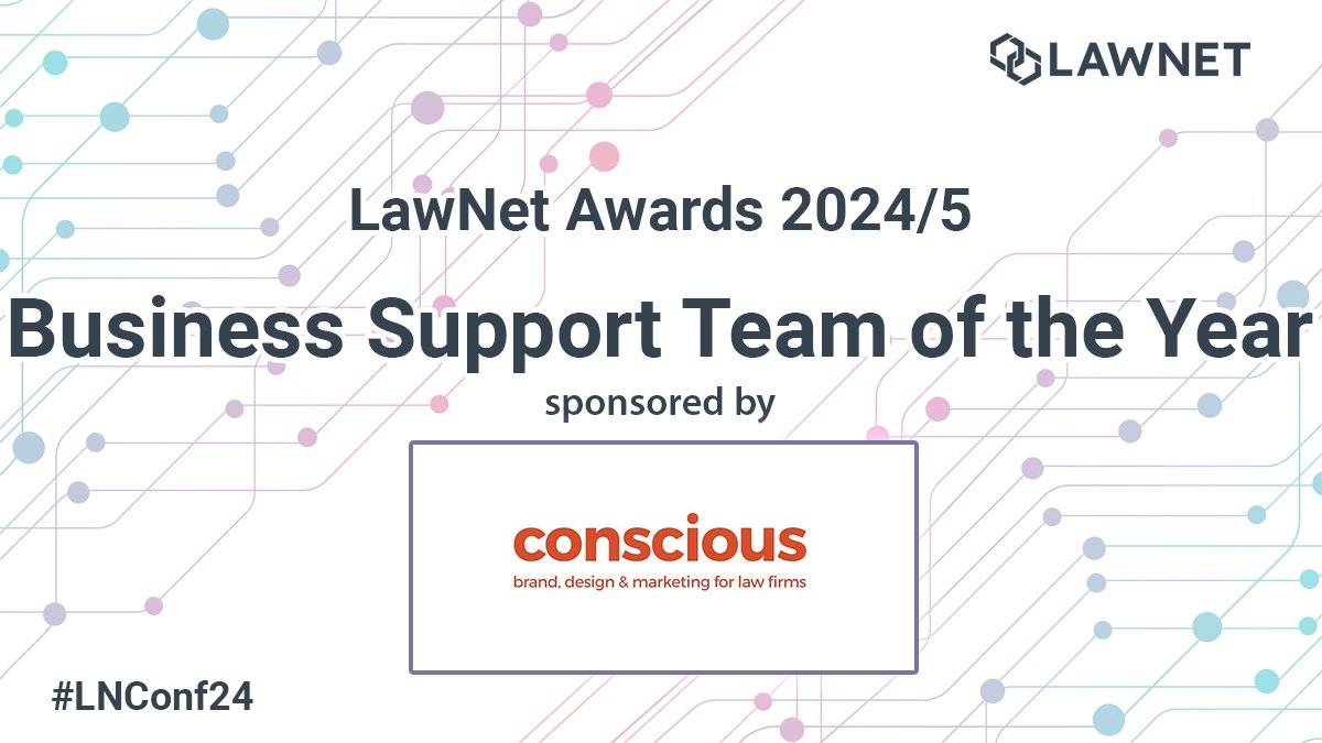 LawNet (@lawnetuk) on Twitter photo Finalists for the LawNet Awards 2024 Business Support Team of the Year generously sponsored by <a href="/conscioussol/">Conscious Solutions</a> are
Buckles Law (Compliance)
<a href="/MartinTolhurst1/">Martin Tolhurst Solicitors</a> (New Business)
<a href="/mbmcommercial/">MBM Commercial LLP</a> (Central Management)
<a href="/Wolferstans/">Wolferstans Solicitors</a> (Cashiers)
#LNconf24 Finalists for the LawNet Awards 2024 Business Support Team of the Year generously sponsored by <a href="/conscioussol/">Conscious Solutions</a> are
Buckles Law (Compliance)
<a href="/MartinTolhurst1/">Martin Tolhurst Solicitors</a> (New Business)
<a href="/mbmcommercial/">MBM Commercial LLP</a> (Central Management)
<a href="/Wolferstans/">Wolferstans Solicitors</a> (Cashiers)
#LNconf24