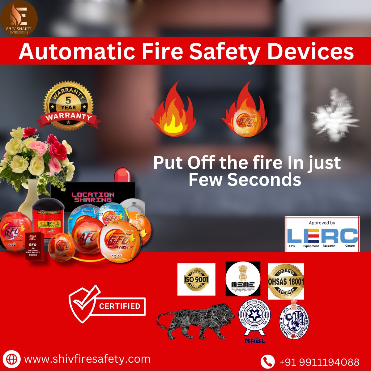ShivshaktiE29's tweet image. Safety you can trust, technology you can rely on. 🔒 #AdvancedFireSafety #FireballTech #automaticfireball #innovativestyle #newtechnology #viralpost #trendingpost