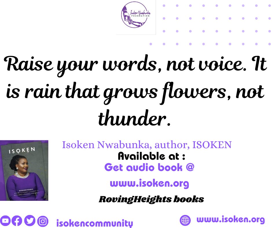 isokencommunity's tweet photo. Words can help make a significant change in the way we lead our personal and professional lives. Be very mindful of your words, this is the essence of having a crucial conversation.
#Mondaymotivaion #isokenspeaks #isokencommunity https://t.co/PUl5ur1TQd