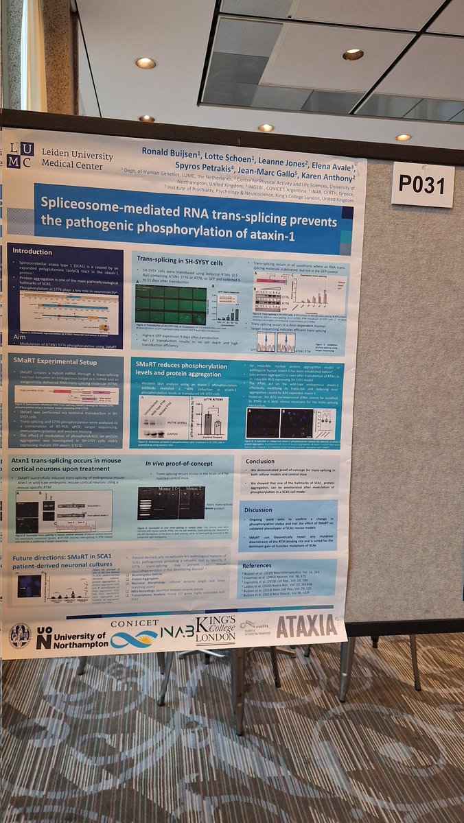 BuijsenRonald's tweet image. Please come to @OTSociety poster #31 if you want to know everything about trans-splicing to prevent pathogenic phosphorylation! Happy to this work in collaboration with @Weekademia!
#OTS24