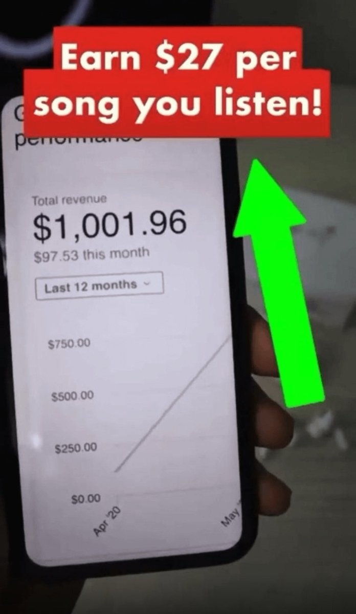 Earn $27 per song you listen:

I have prepared a list of 13 Websites that'll pay you $100/hr for listening the music With Just a Smartphone or Laptop and Internet.

For absolutely FREE:

To get it:
Follow ⚠️ @premkumar1125 ✔️
Comment ✔️
Repost ✔️