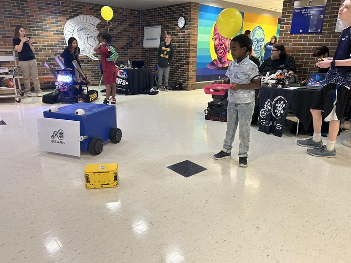 Dozer is always a hit. Kids loved driving him this weekend at Schmucker Middle School at their Community Connections Fair.