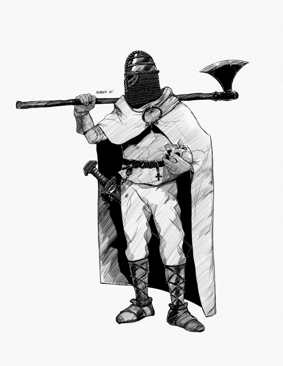 okaydrawboy's tweet photo. Norse Drengr / Víkingr (classic viking) 

- with skull for halloween https://t.co/7WDt4Wr109